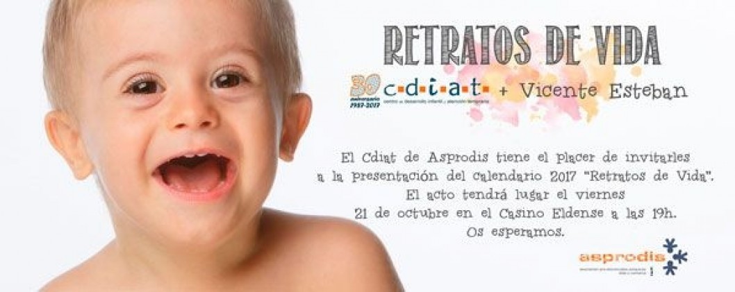 Asprodis presenta su calendario 2017 bajo el título "Retratos de vida" Asprodis presenta su calendario 2017 bajo el título "Retratos de vida"