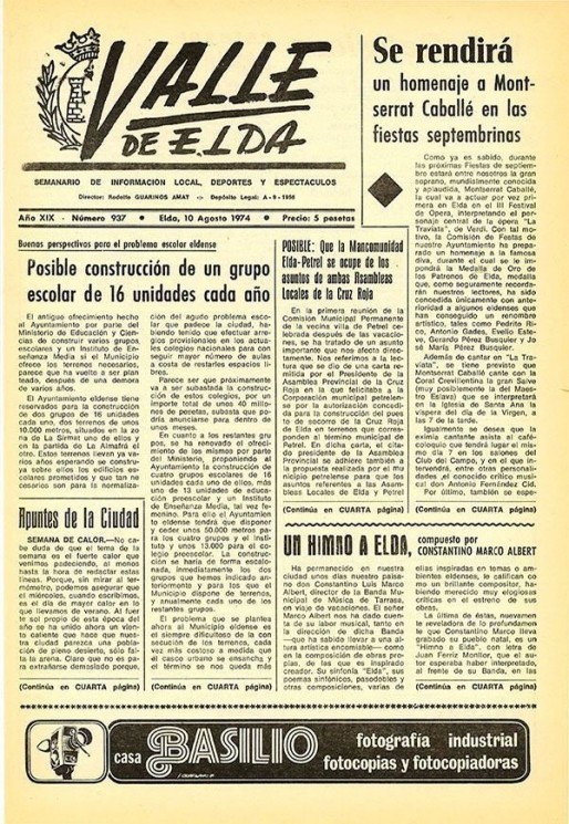 N&uacute;mero 0937<span>10 de agosto de 1974</span>