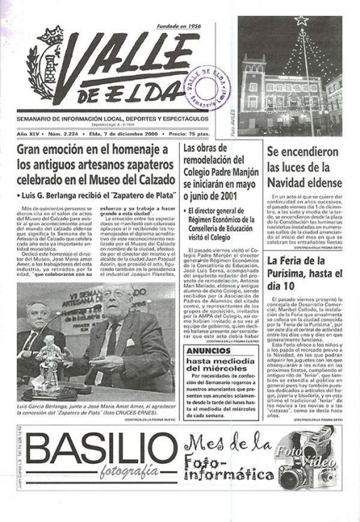 N&uacute;mero 2.224<span>7 de diciembre de 2000</span>