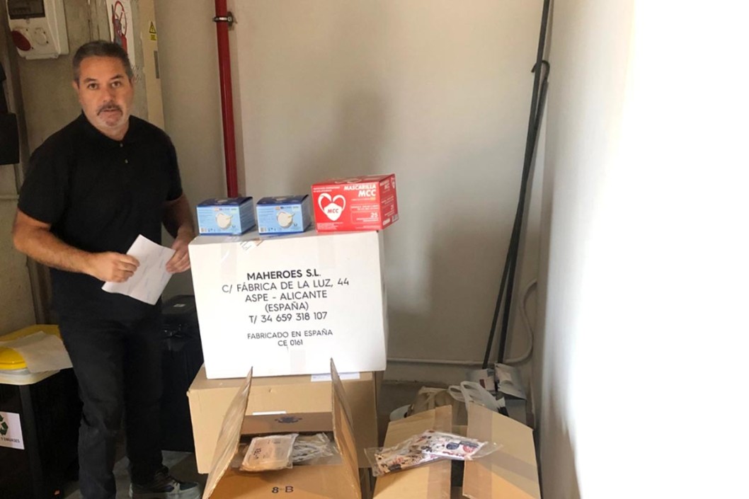 La empresa de Petrer TEXalive Tecnologies envió más de 4.500 mascarillas a La Palma La empresa de Petrer TEXalive Tecnologies envió más de 4.500 mascarillas a La Palma