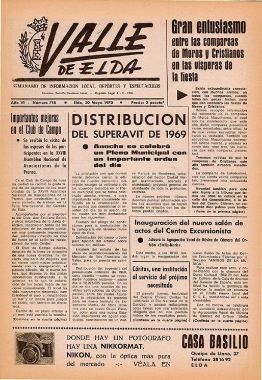 N&uacute;mero 0718<span>30 de mayo de 1970</span>