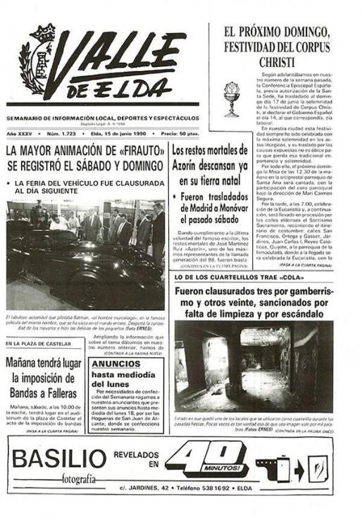 N&uacute;mero 1.723<span>15 de junio de 1990</span>