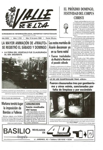 N&uacute;mero 1.723 - 15 de junio de 1990