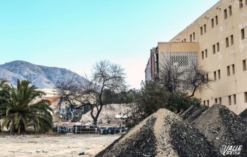 Avanza a buen ritmo el derribo del IES Azor&iacute;n