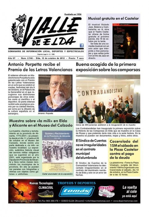 N&uacute;mero 2.746<span>12 de octubre de 2012</span>