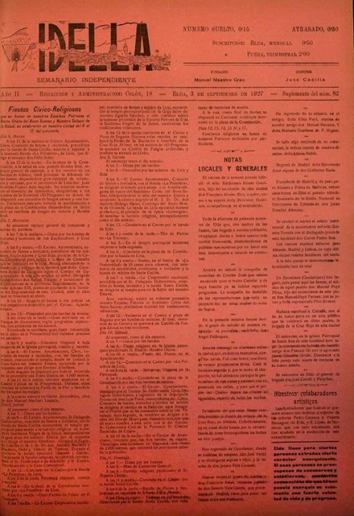 Idella n&ordm; 082 suplemento<span>A&ntilde;o 1928</span>