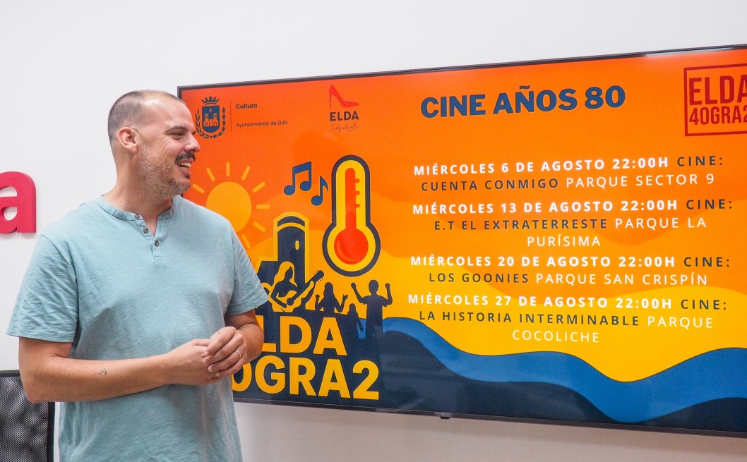 El cine de verano de Elda revive los clásicos de los años 80 en los parques de la ciudad El cine de verano de Elda revive los clásicos de los años 80 en los parques de la ciudad