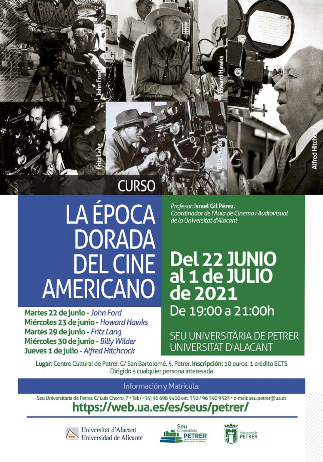 Curso: "La época dorada del cine americano" de Israel Gil Curso: "La época dorada del cine americano" de Israel Gil