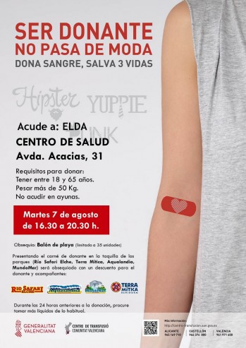 Donaci&oacute;n de Sangre en el Centro de Salud Acacias