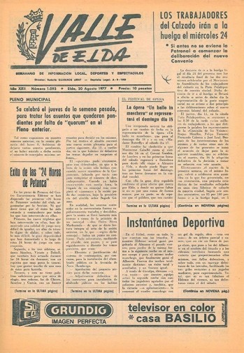 N&uacute;mero 1.093 - 20 de agosto de 1977
