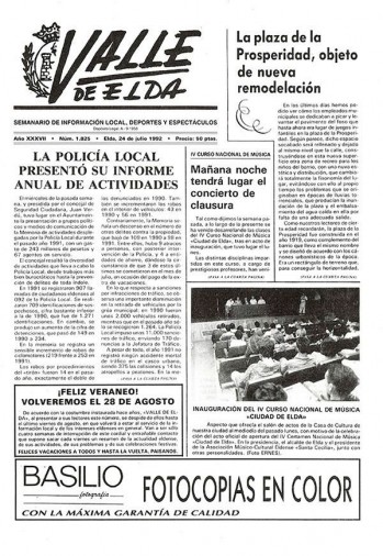 N&uacute;mero 1.825 - 24 de julio de 1992