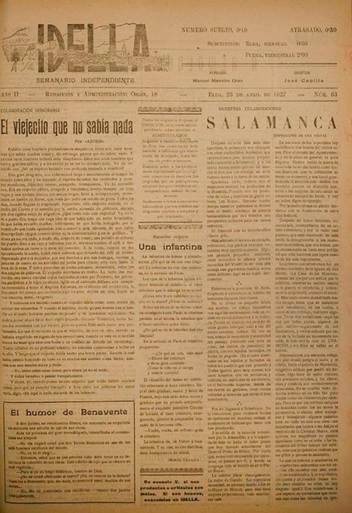 Idella n&ordm; 063<span>A&ntilde;o 1927</span>