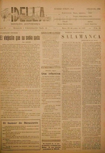 Idella n&ordm; 063 - A&ntilde;o 1927