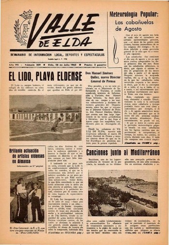 N&uacute;mero 0309 - 28 de julio de 1962