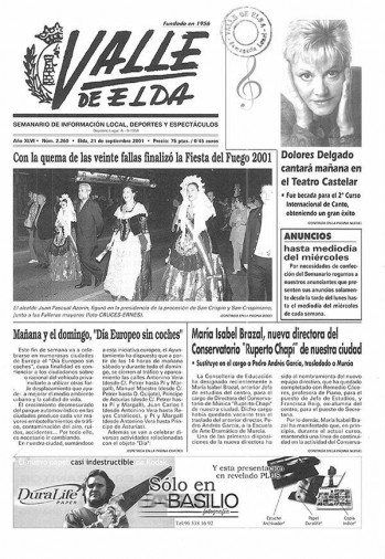 N&uacute;mero 2.260 - 21 de septiembre de 2001