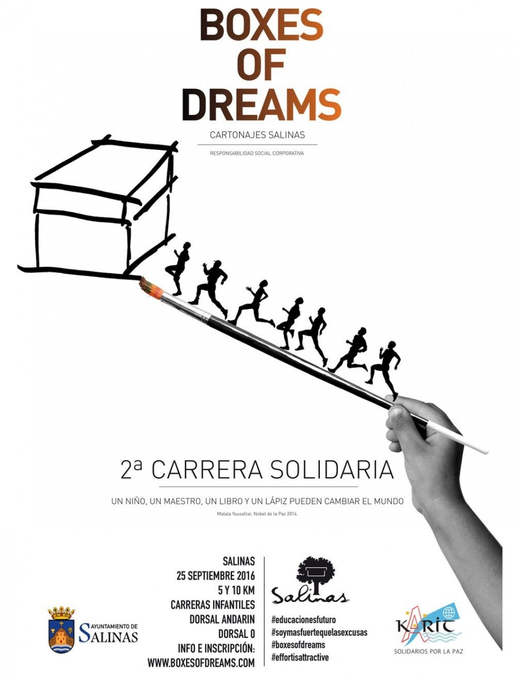 Cartonajes Salinas organiza la 2ª Carrera solidaria a beneficio de Karit Cartonajes Salinas organiza la 2ª Carrera solidaria a beneficio de Karit