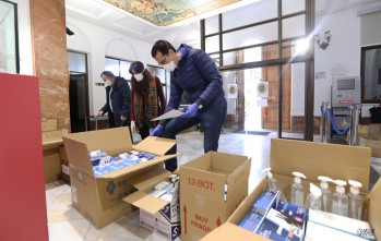 Elda reparte el material sanitario remitido por la Generalitat entre los municipios del Alto y Medio Vinalop&oacute;   
