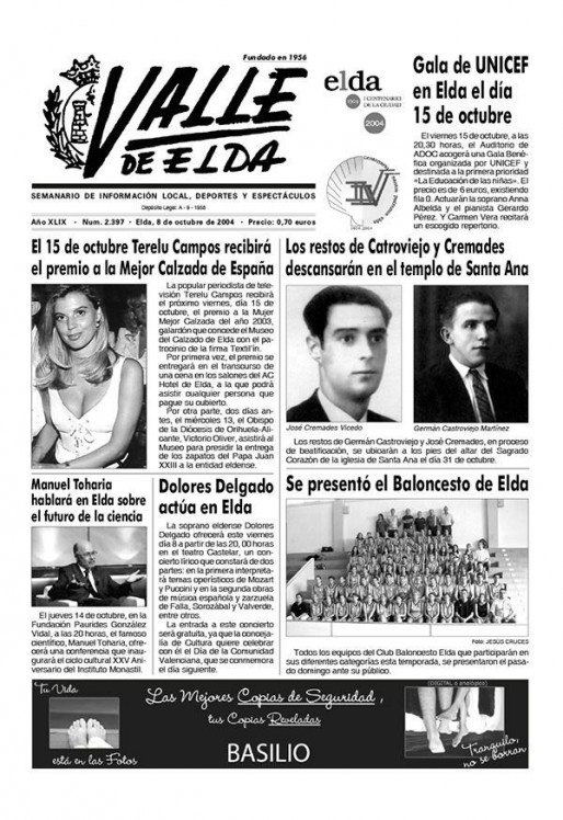 N&uacute;mero 2.397<span>8 de octubre de 2004</span>