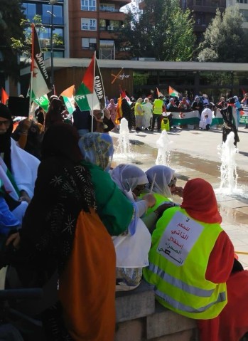 El pueblo saharaui se manifiesta en Elda contra el plan Estados Unidos - Marruecos