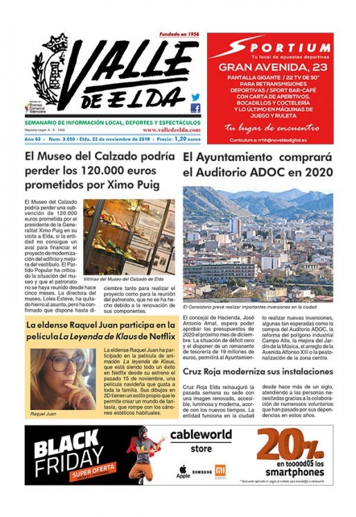N&uacute;mero 3.050<span>22 de noviembre de 2019</span>