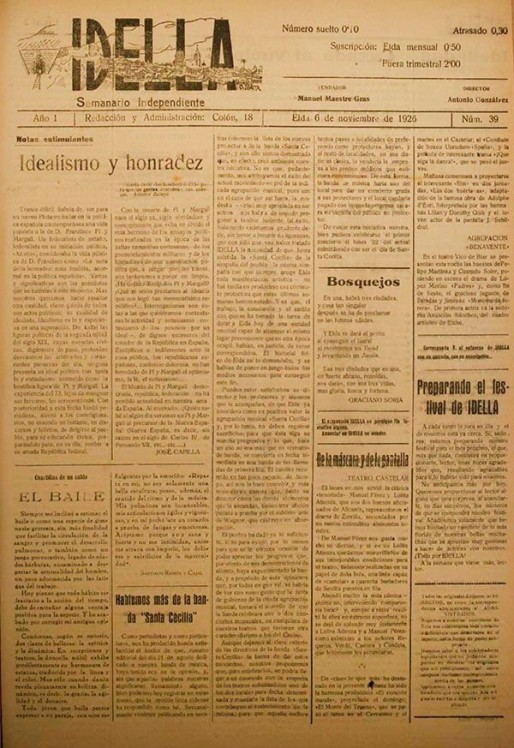 Idella n&ordm; 039<span>A&ntilde;o 1926</span>