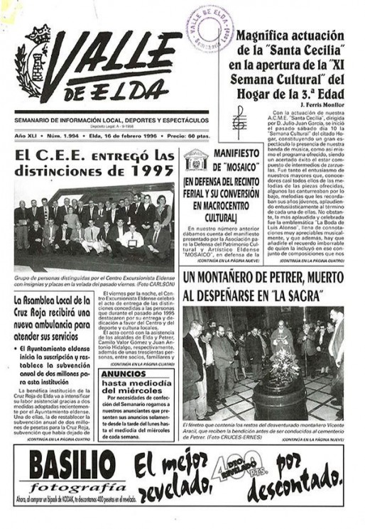 N&uacute;mero 1.994<span>16 de febrero de 1996</span>