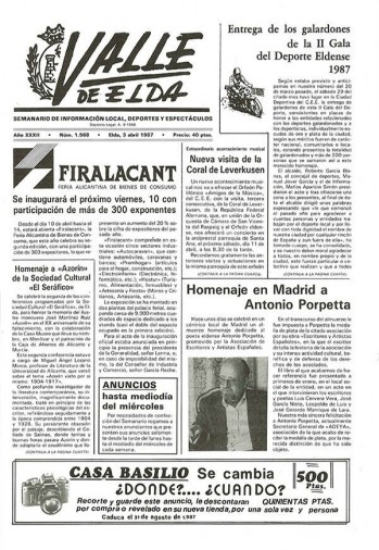 N&uacute;mero 1.568 - 3 de abril de 1987