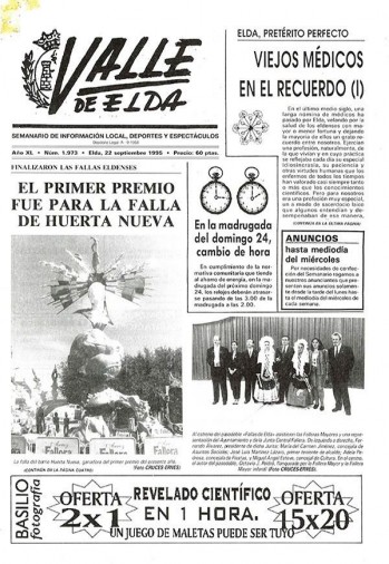 N&uacute;mero 1.973 - 22 de septiembre de 1995