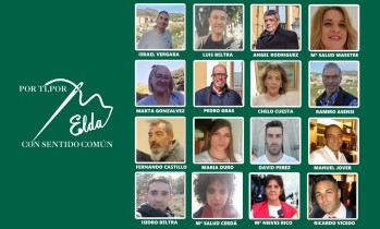 Por ti, por Elda con sentido com&uacute;n presenta su lista para las elecciones municipales