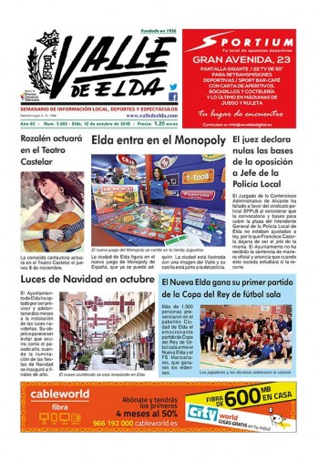 N&uacute;mero 3.002 - 12 de octubre de 2018