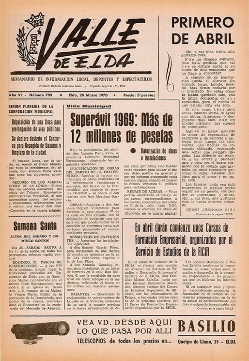 N&uacute;mero 0709<span>28 de marzo de 1970</span>