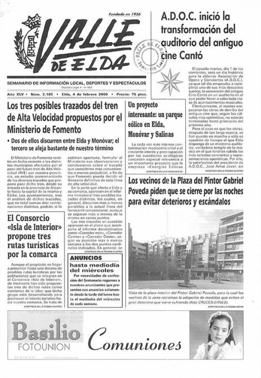 N&uacute;mero 2.185<span>4 de febrero de 2000</span>