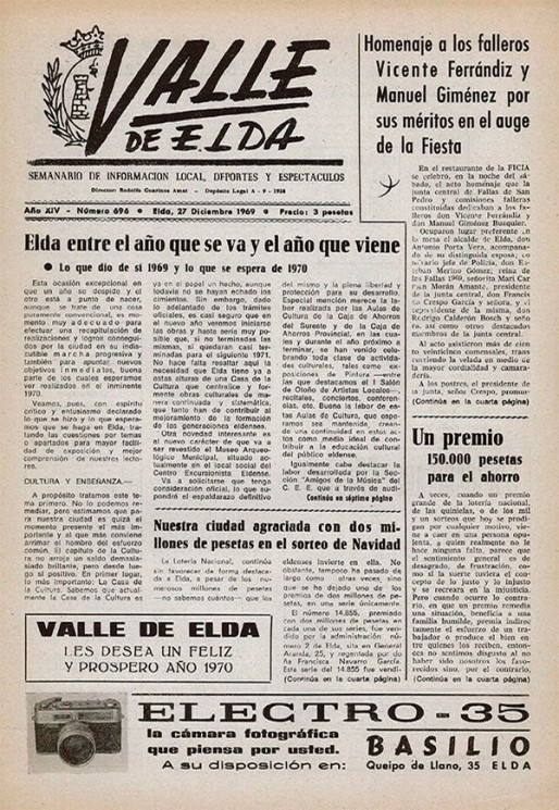 N&uacute;mero 0696<span>27 de diciembre de 1969</span>