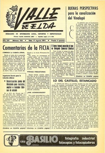 N&uacute;mero 0938 - 17 de agosto de 1974
