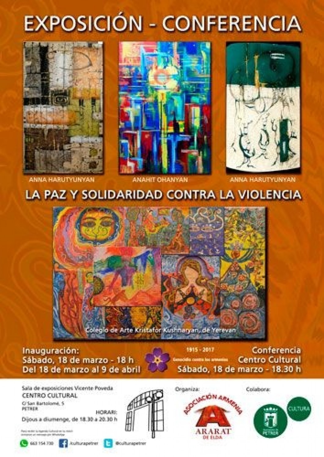 Petrer acoge una exposición de pinturas de niños sobre el genocidio armenio Petrer acoge una exposición de pinturas de niños sobre el genocidio armenio