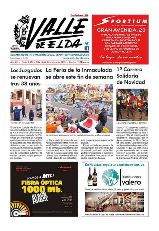 N&uacute;mero 3.052<span>6 de diciembre de 2019</span>