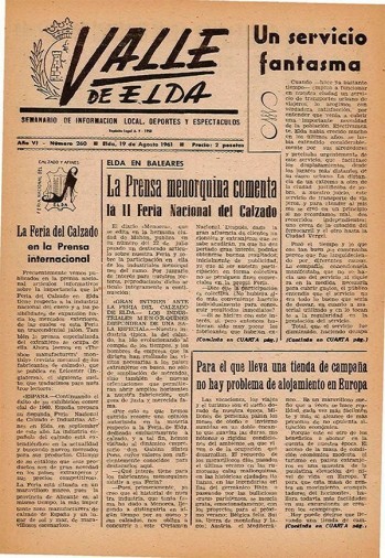 N&uacute;mero 0260 - 19 de agosto de 1961