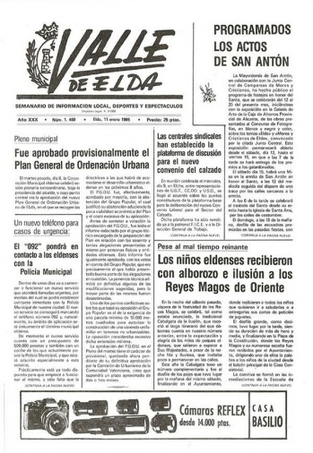 N&uacute;mero 1.460 - 11 de enero de 1985
