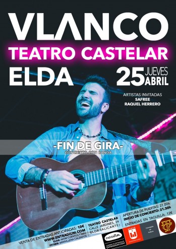 Fran Vlanco finaliza la gira de su primer disco con un concierto en el Teatro Castelar