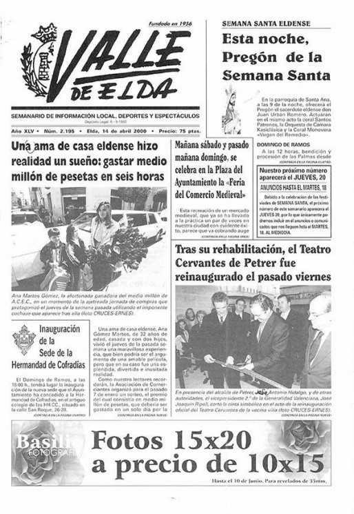 N&uacute;mero 2.195<span>14 de abril de 2000</span>