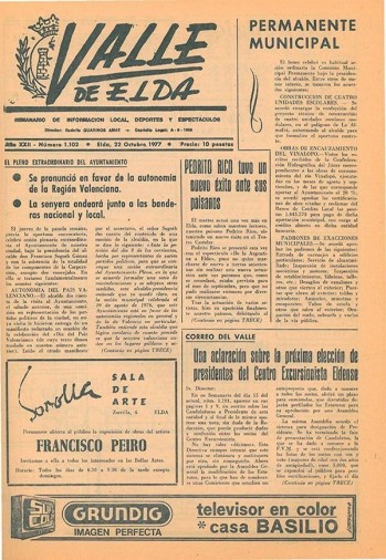 N&uacute;mero 1.102 - 22 de octubre de 1977