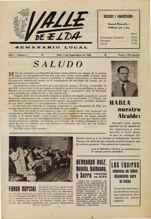 N&uacute;mero 0001<span>1 de septiembre de 1956</span>