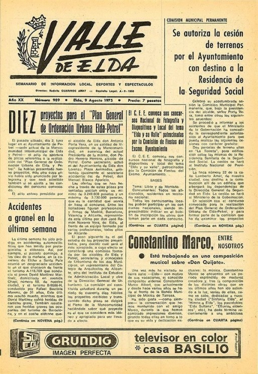 N&uacute;mero 0989<span>9 de agosto de 1975</span>