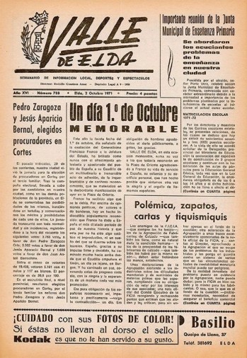 N&uacute;mero 0788 - 2 de octubre de 1971