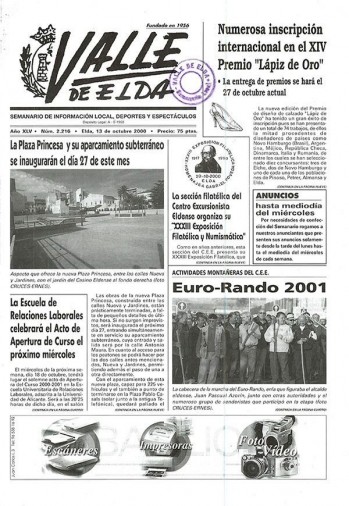 N&uacute;mero 2.216 - 13 de octubre de 2000