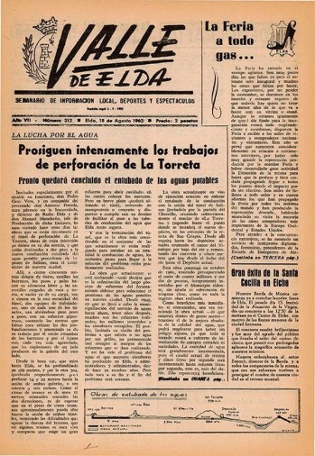 N&uacute;mero 0312 - 18 de agosto de 1962