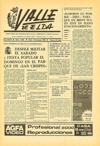 N&uacute;mero 1.406 - 2 de diciembre de 1983