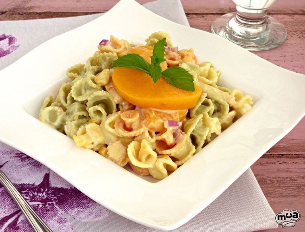 Ensalada de pasta con pollo y curry Ensalada de pasta con pollo y curry