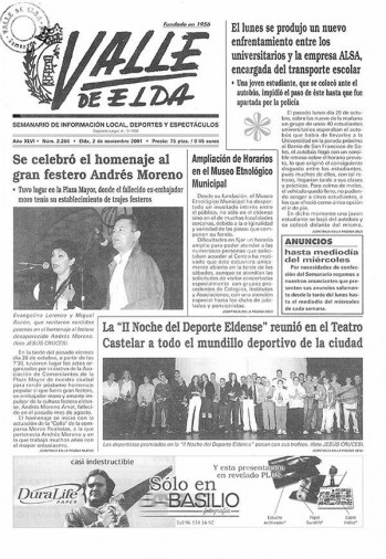 N&uacute;mero 2.266 - 2 de noviembre de 2001