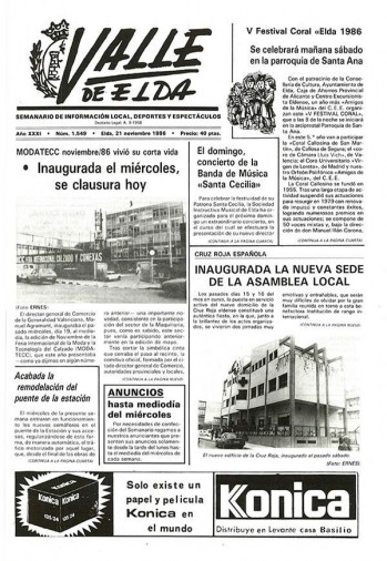 N&uacute;mero 1.549 - 21 de noviembre de 1986